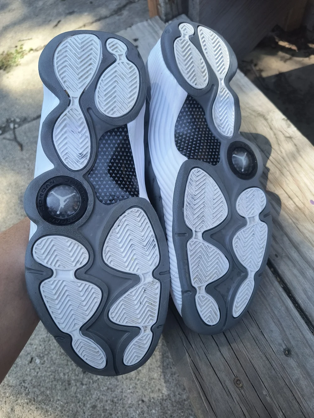 *Like New With box* Jordan Grey and White Mens 10.5
